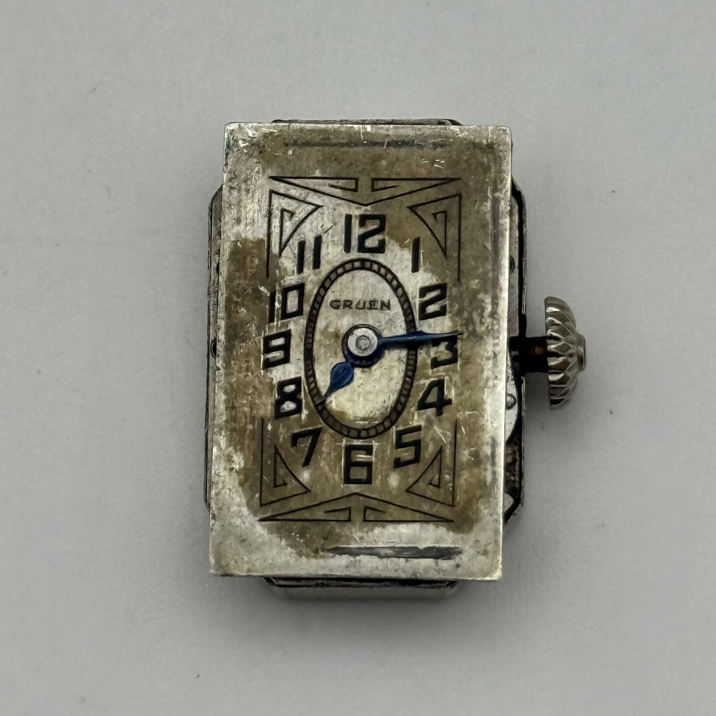 13.1mm Vintage Gruen Guild 15 Jewels Manual Wind Watch Movement PARTS REPAIR