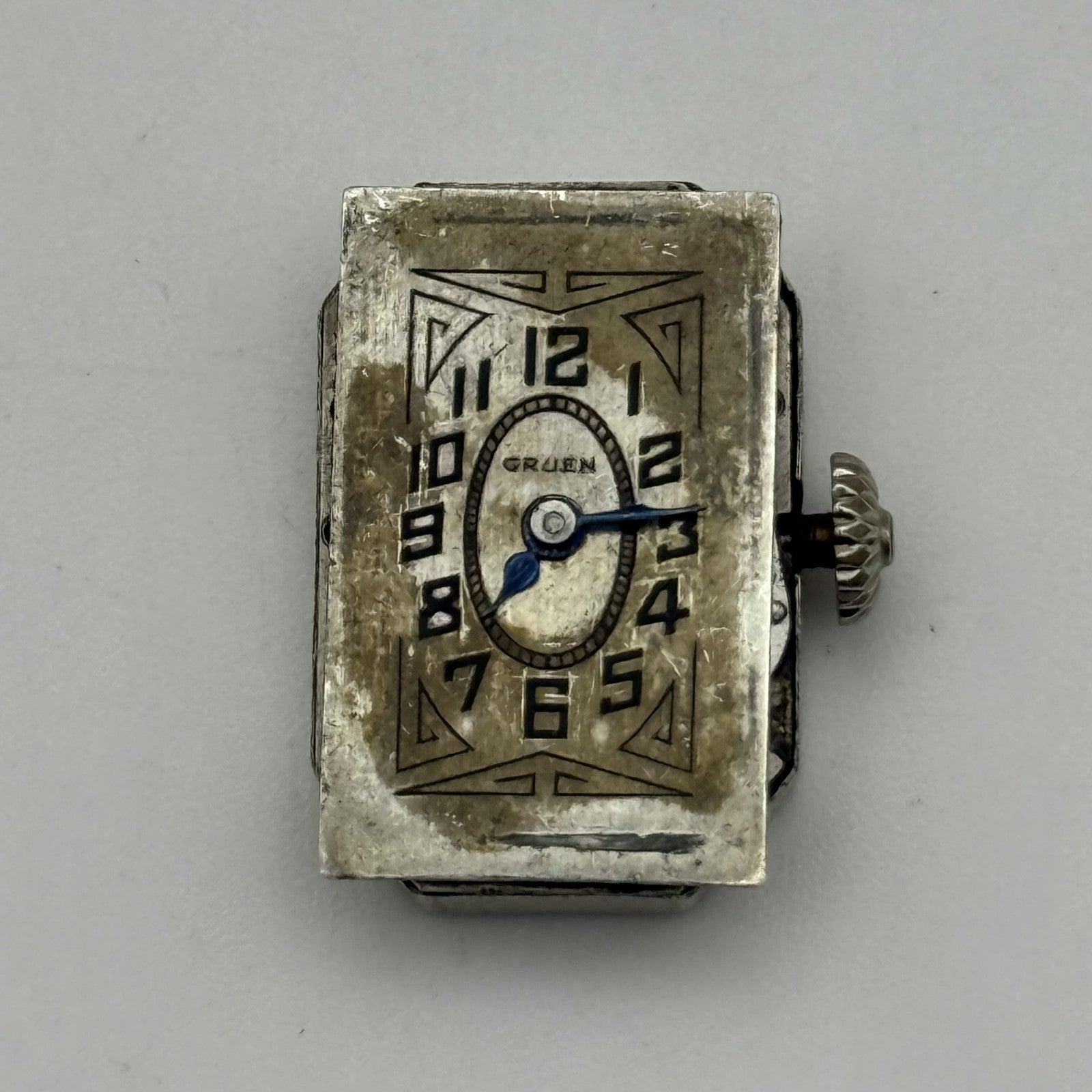 13.1mm Vintage Gruen Guild 15 Jewels Manual Wind Watch Movement PARTS REPAIR