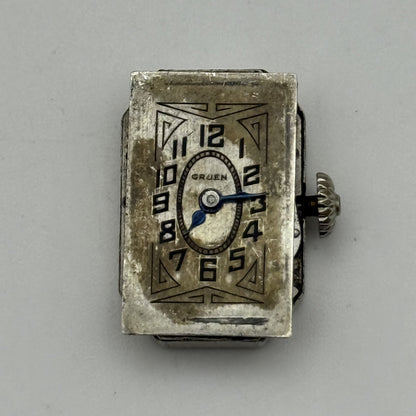 13.1mm Vintage Gruen Guild 15 Jewels Manual Wind Watch Movement PARTS REPAIR