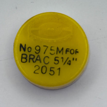 Brac 2051 Balance Wheel Complete And Spring 5¼’’’ 975 M Watch Movement Parts NOS