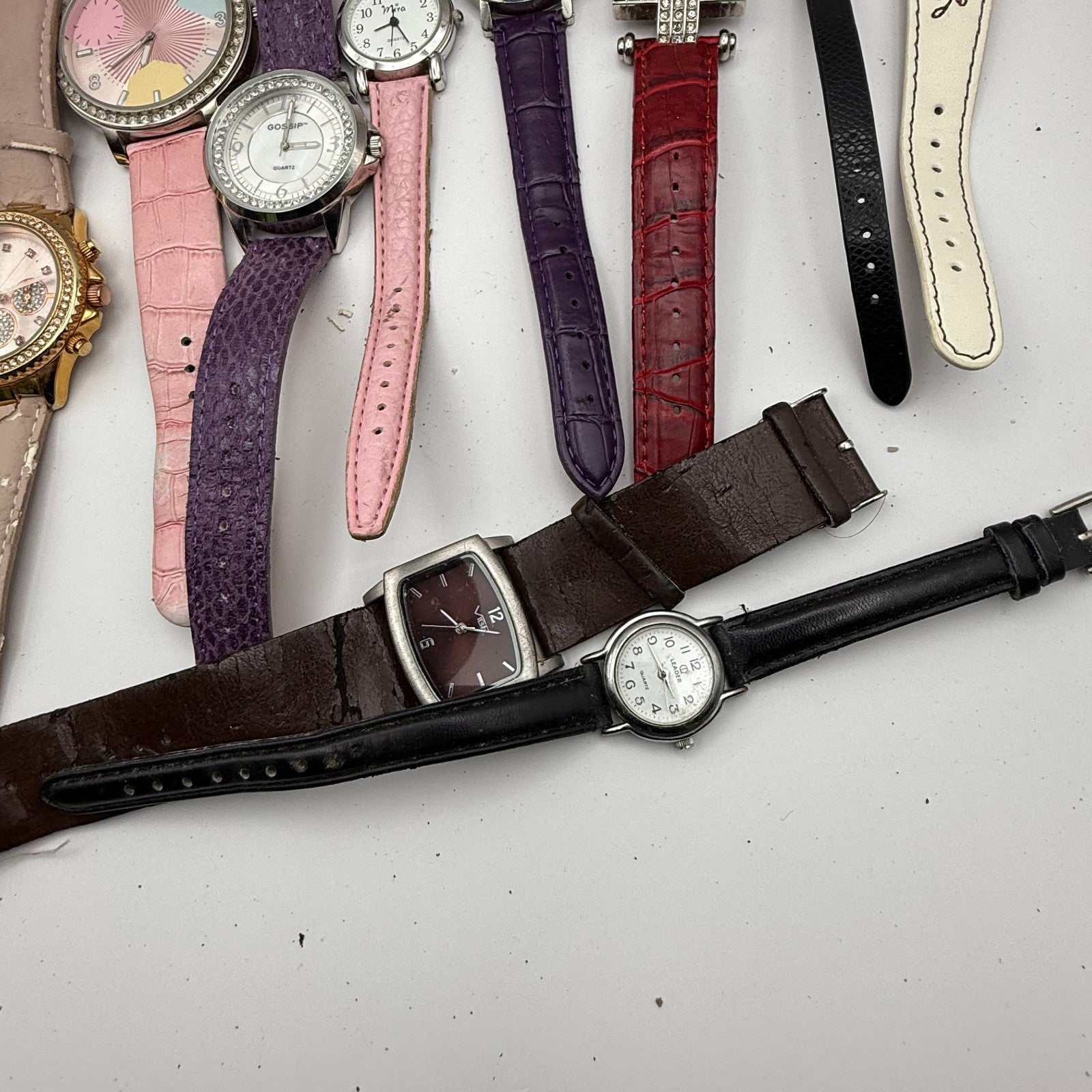 Bundle Of 15 Quartz Watches Job Lot Modern / Vintage Untested Parts / Repair