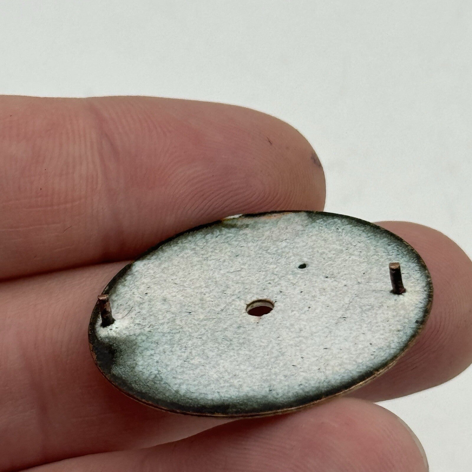 32.7mm Antique La Belle Beautiful Porcelain Patterned Pocket Watch Dial Spares