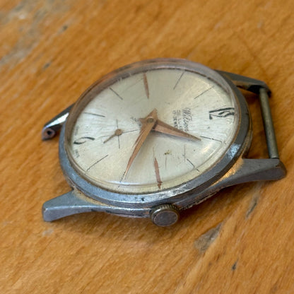 33mm Vintage Wilson De Luxe Brevete 314705 Manual Wind 17 Jewels Watch FOR PARTS