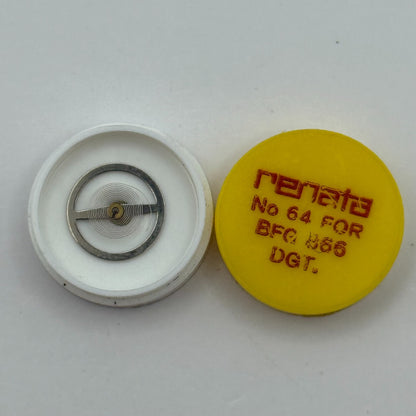 BFG 866 Balance Wheel Complete And Spring DGT 64 Watch Movement Parts NOS 
