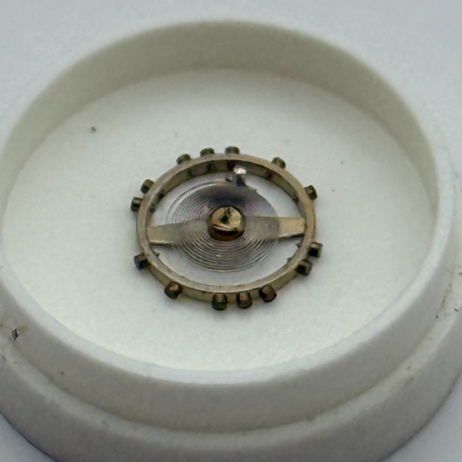 AS 655 Balance Wheel Complete And Spring 5¼’’’  22 Watch Movement Parts NOS