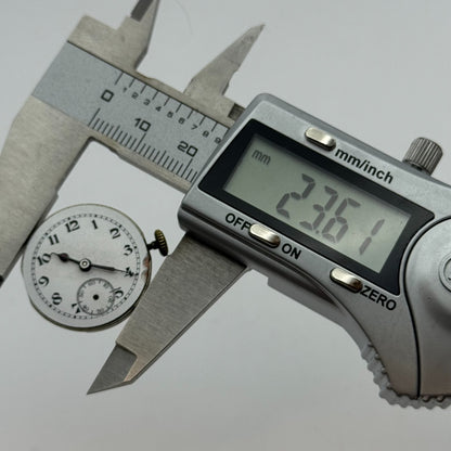23.6mm Running Unidentified High Grade Trench Watch Movement Manual Wind PARTS