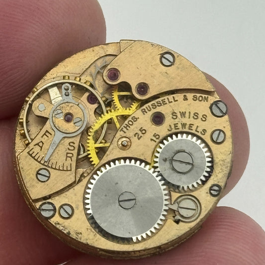 23.6mm Thomas Russell & Son Cal 25 Sub Seconds Manual Wind Watch Movement PARTS