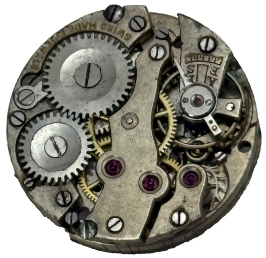 19.7mm Vintage FHF Patent 51482 Swiss Manual Wind Watch Movement PARTS REPAIR