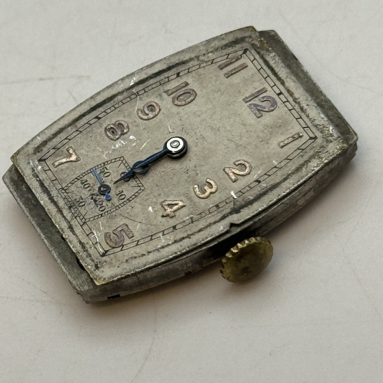 20mm Art Deco High Quality Tank Watch Movement Dial Hands Restoration Repair