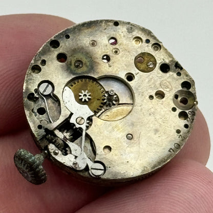 23.7mm AS Trench Watch Movement Balance Intact Swiss Manual Wind Vintage PARTS