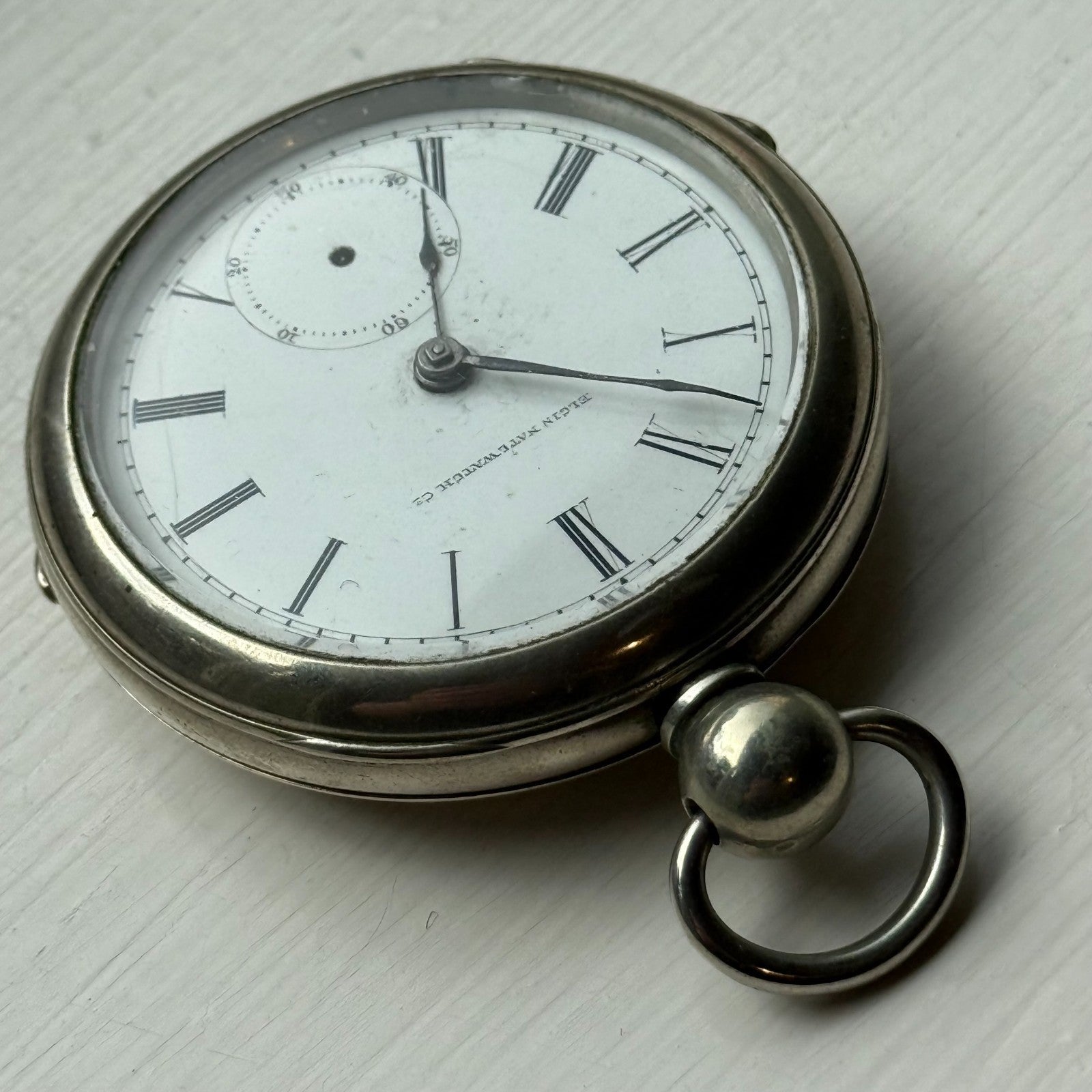 Elgin Grade 7 Pocket Watch Antique Illinois Sub Seconds Key Wound Parts American