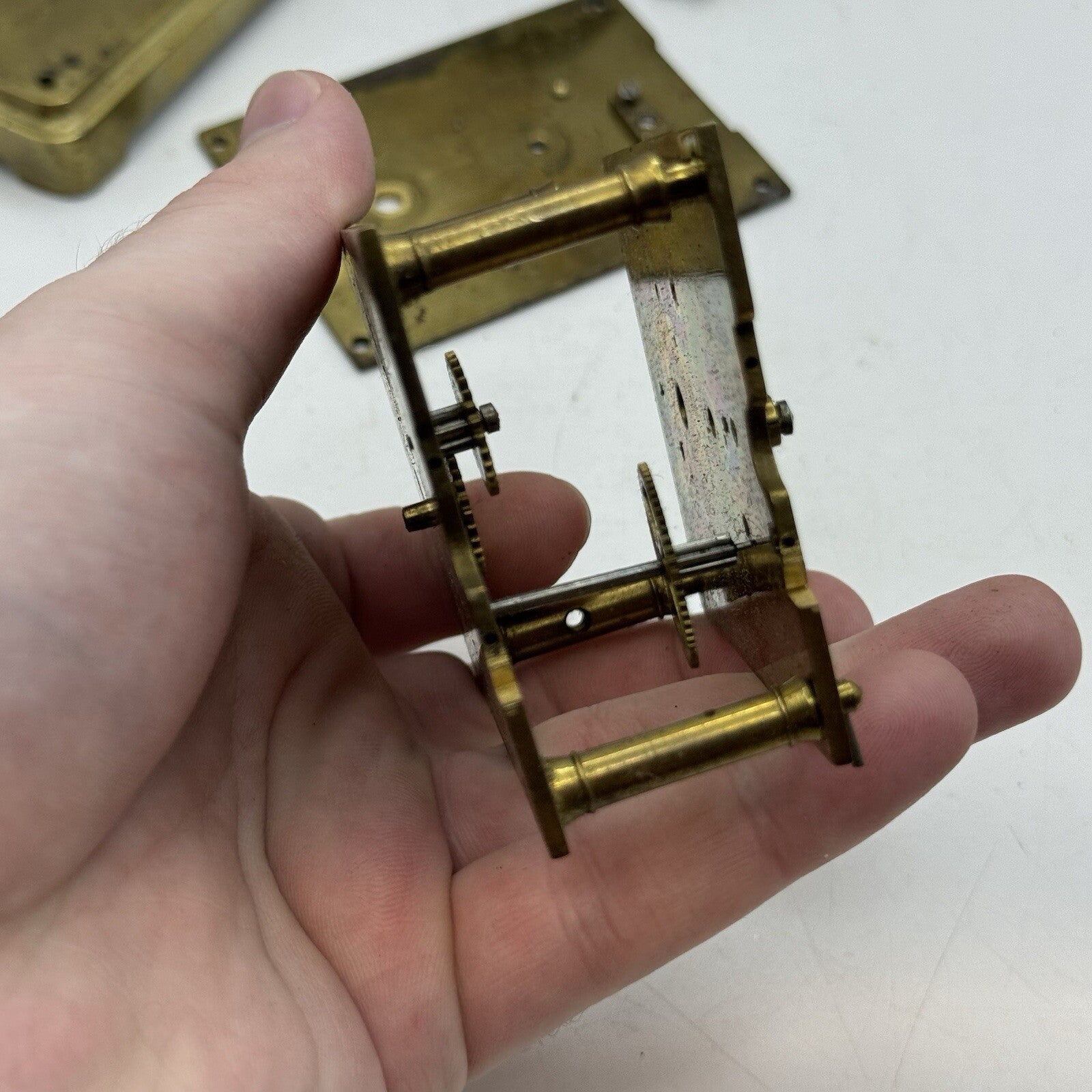 Unidentified Antique Clock Parts Unknown Origin Or Age See Photos Parts Repair