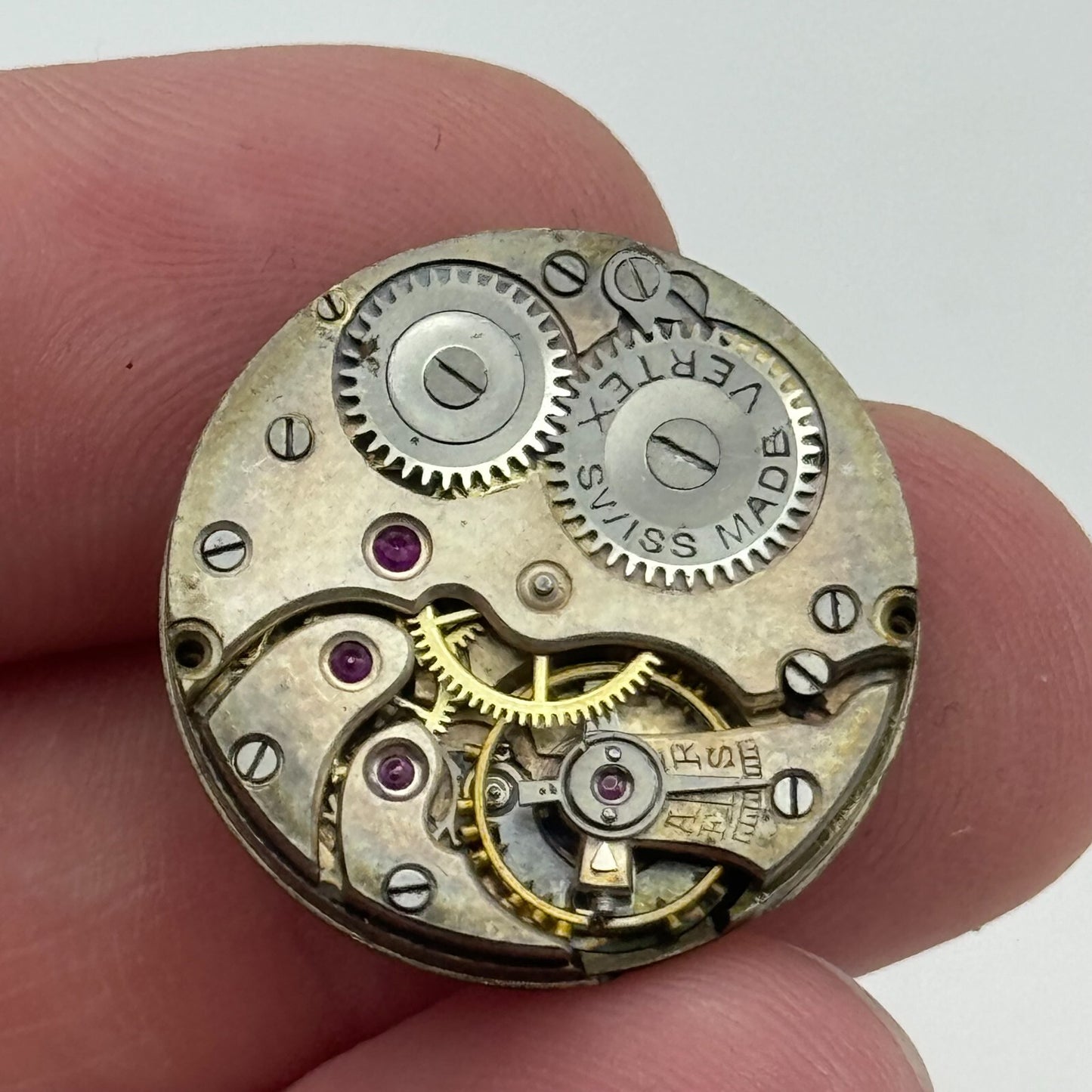 22mm High Grade Vertex Trench  Watch Movement Manual Wind Swiss Vintage PARTS