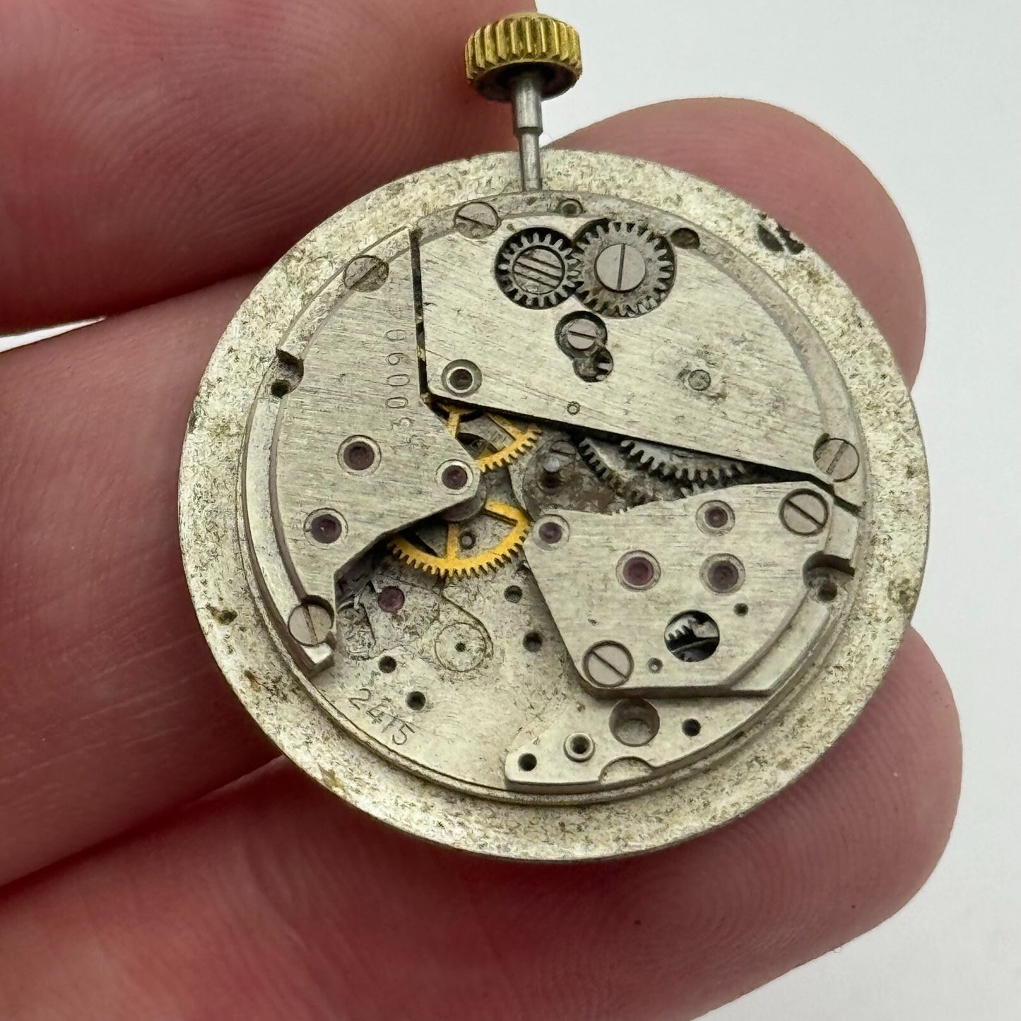 24.4mm Poljot de Luxe Cal 2415 Soviet Manual Wind Watch Movement PARTS REPAIR