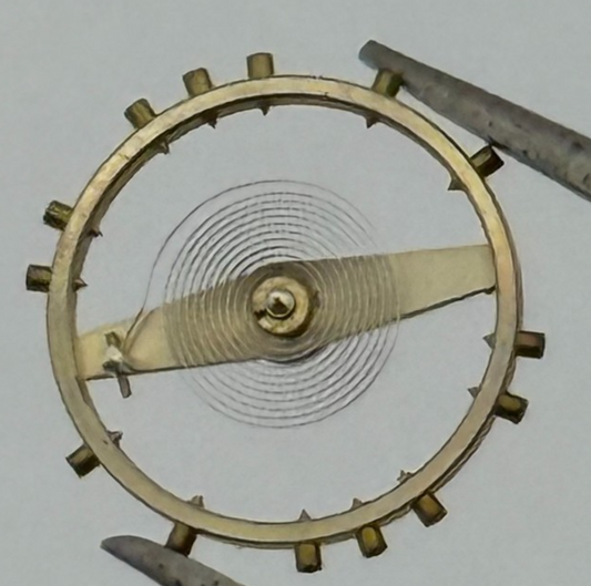 Peseux 320 336 N Balance Wheel Complete And Spring Watch Movement Parts