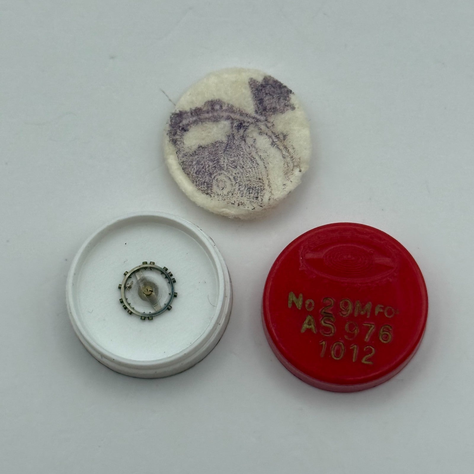 AS 976 1012 Balance Wheel Complete And Spring 29 M Watch Movement Parts NOS