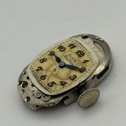 Elgin De Luxe Grade 533 Model 2 1947 Vintage Watch Movement 21/0s Parts Repair
