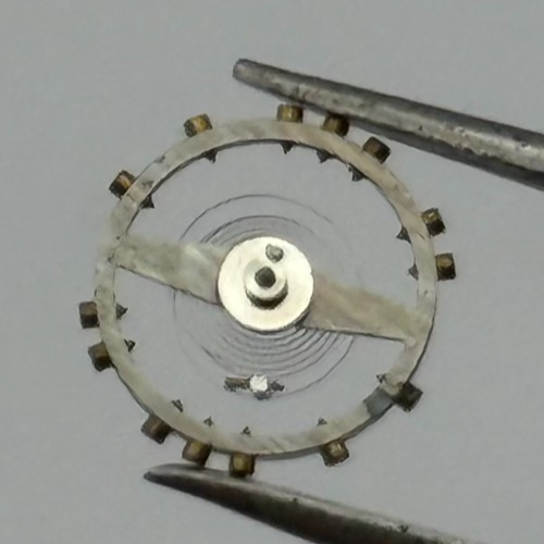 AS 1051 Balance Wheel Complete And Spring 5 1/4’’’ 34 M Watch Movement Parts NOS