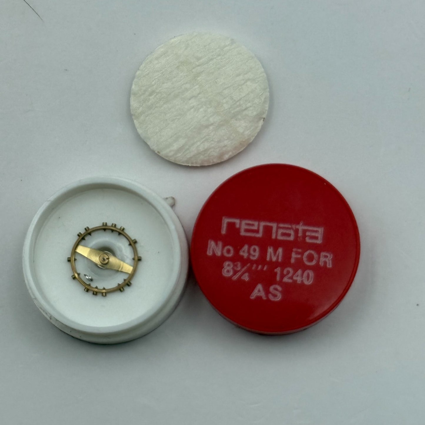 AS 1240 Balance Wheel Complete And Spring  8¾’’’ 49 M Watch Movement Parts NOS