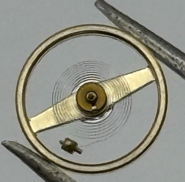 Ebosa 86 87 Balance Wheel Complete And Spring 8¾’’’  1249 Watch Movement Parts