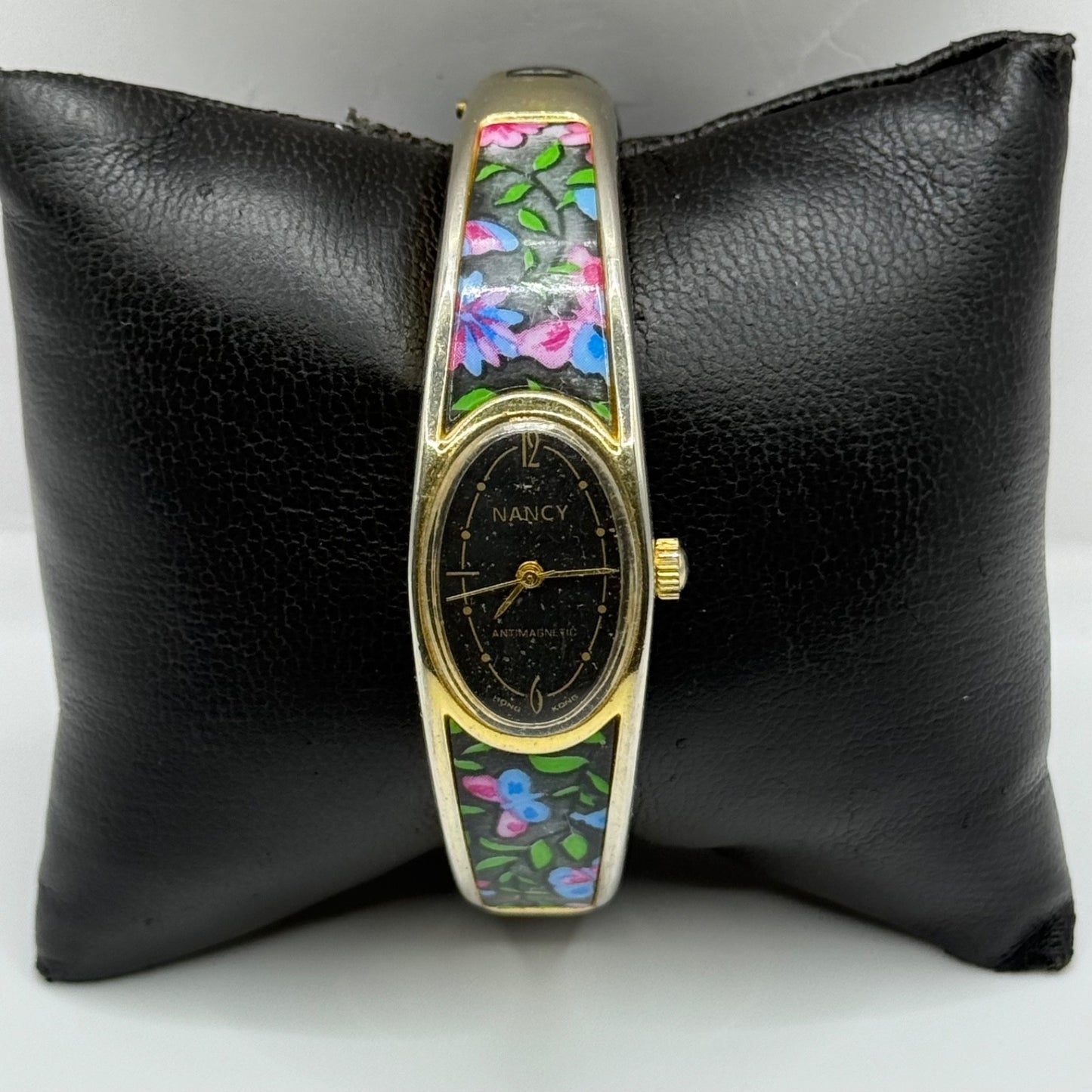 17mm Vintage Floral Flower Antimagnetic Manual Wind Bangle Watch PARTS / REPAIR