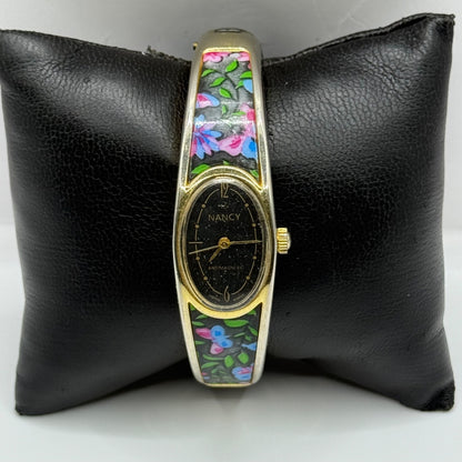 17mm Vintage Floral Flower Antimagnetic Manual Wind Bangle Watch PARTS / REPAIR