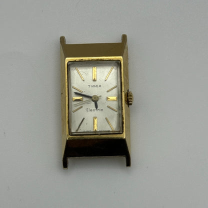 Timex Electric Ladies Quartz Watch 10k Rolled Gold Plated 18mm UNTESTED PARTS