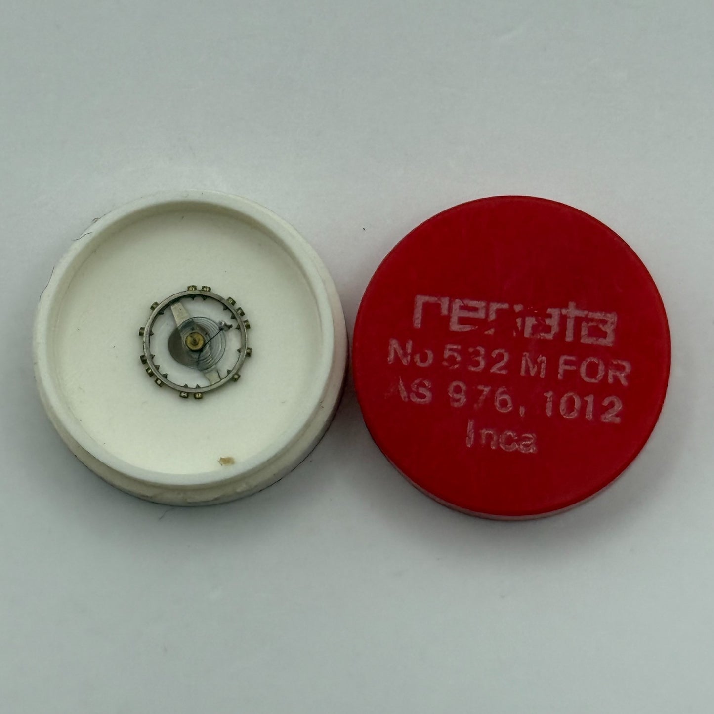 AS 976, 1012 Balance Wheel Complete And Spring 532 M Watch Movement Parts NOS