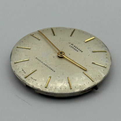 Cyma R.486 Watch Movement J W Benson Manual Wind Vintage Swiss Parts Repair 30mm