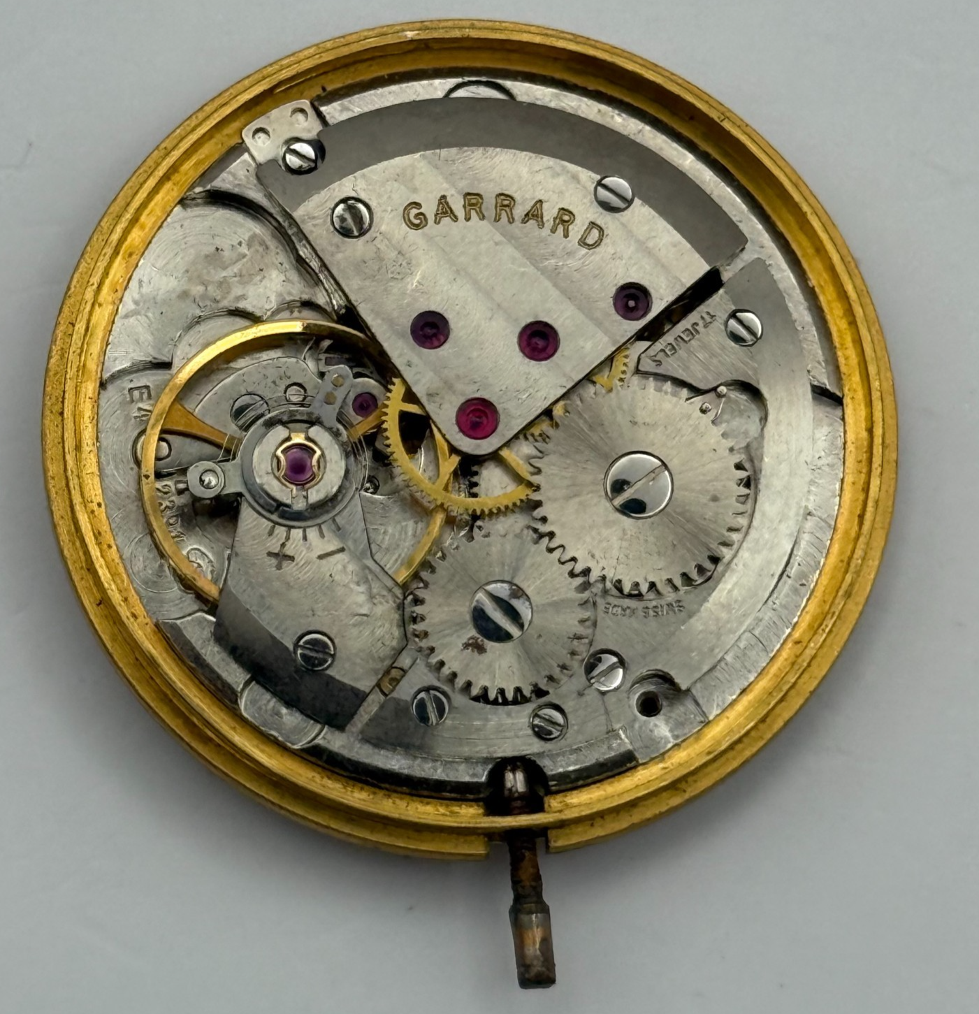ETA 2391 Watch Movement Garrard Manual Wind Vintage Swiss Parts Repair 29.3mm
