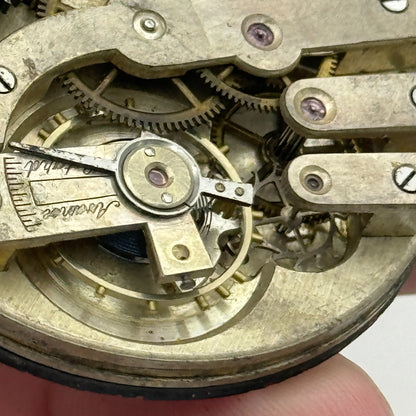 43.3mm Unidentified Open Face Swiss Balance Ok Pocket Watch Movement PARTS