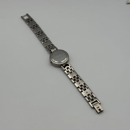 Liz Claiborne Ladies Quartz Watch Silver Tone Bracelet Japan Working 26mm