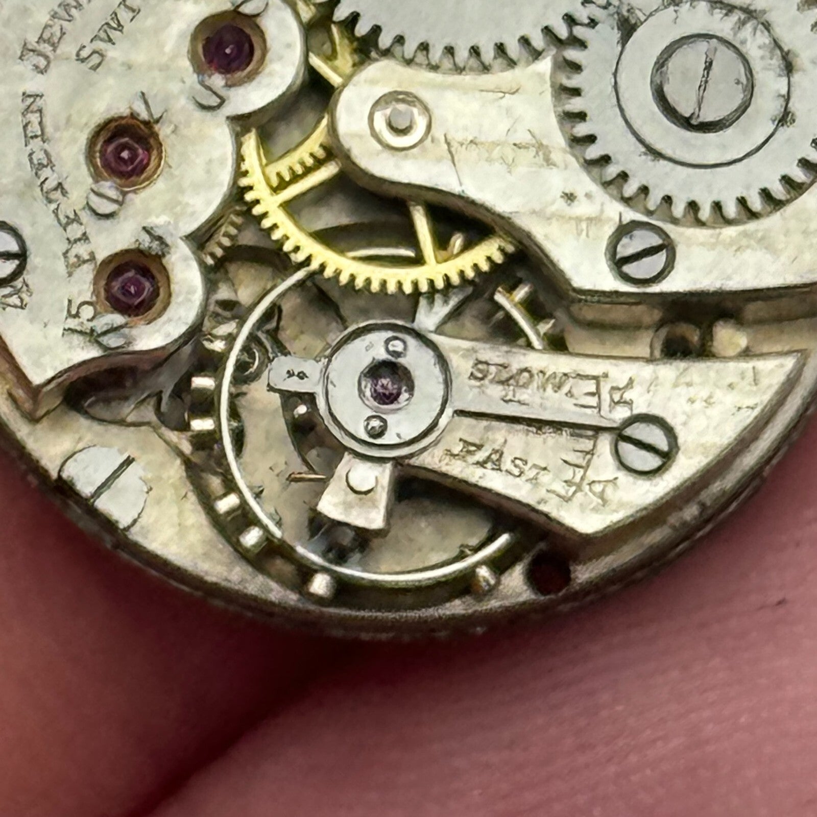 20.1mm Ladies Possibly Movado Art Deco Manual Wind Swiss Watch Movement PARTS