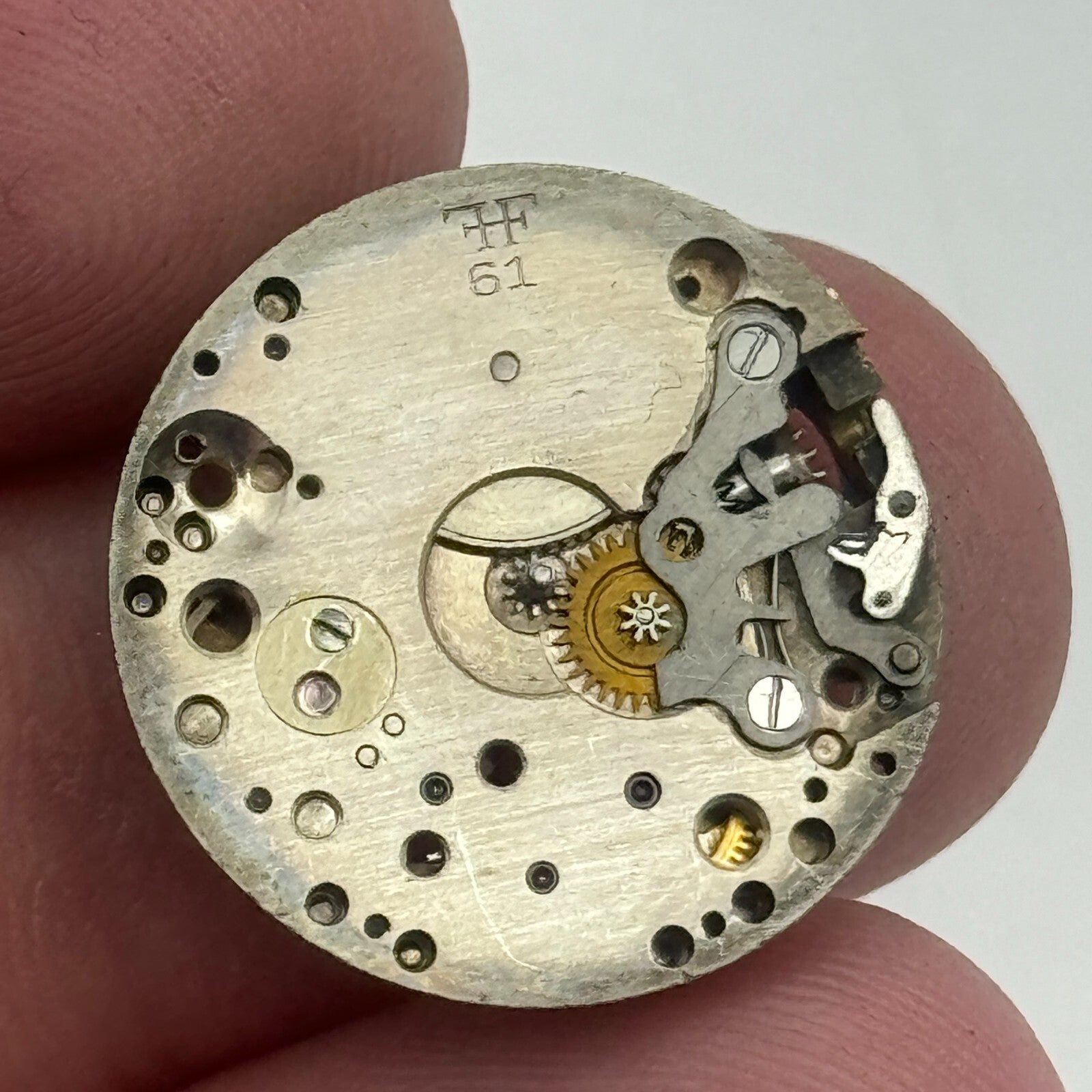 19.7mm FHF 61 Balance Ok Manual Wind Watch Movement Swiss Vintage PARTS SPARES