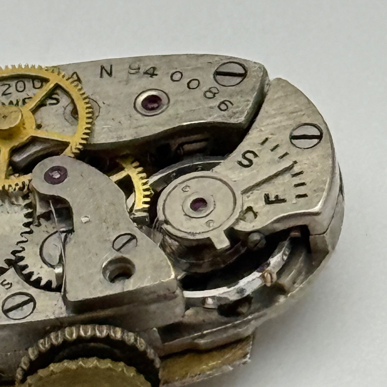 Elgin Grade 620 Watch Movement De Luxe Sweep Seconds 1951 21/0s American Parts