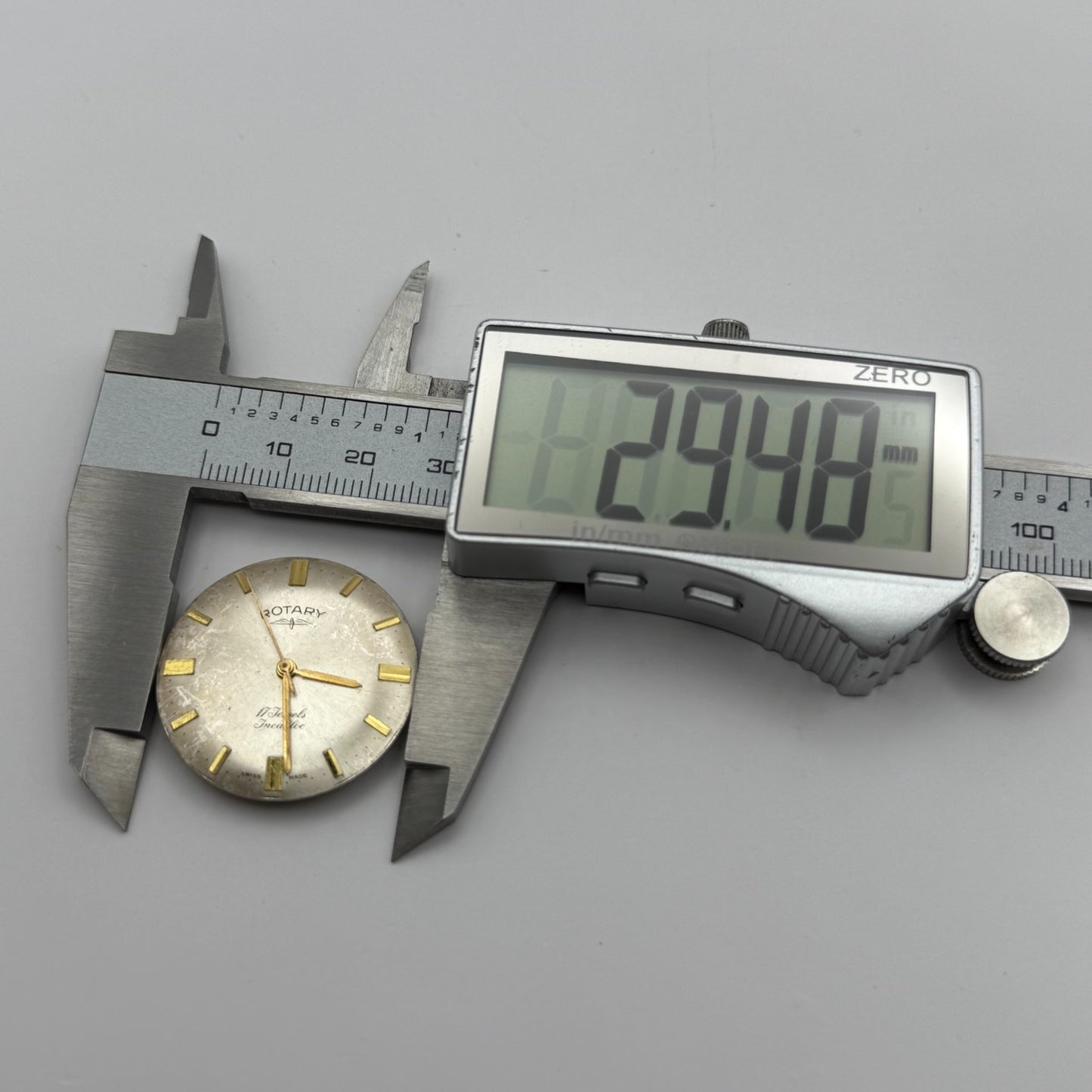 AS 1795 Watch Movement Rotary Manual Wind Vintage Swiss Parts Repair 25.8mm