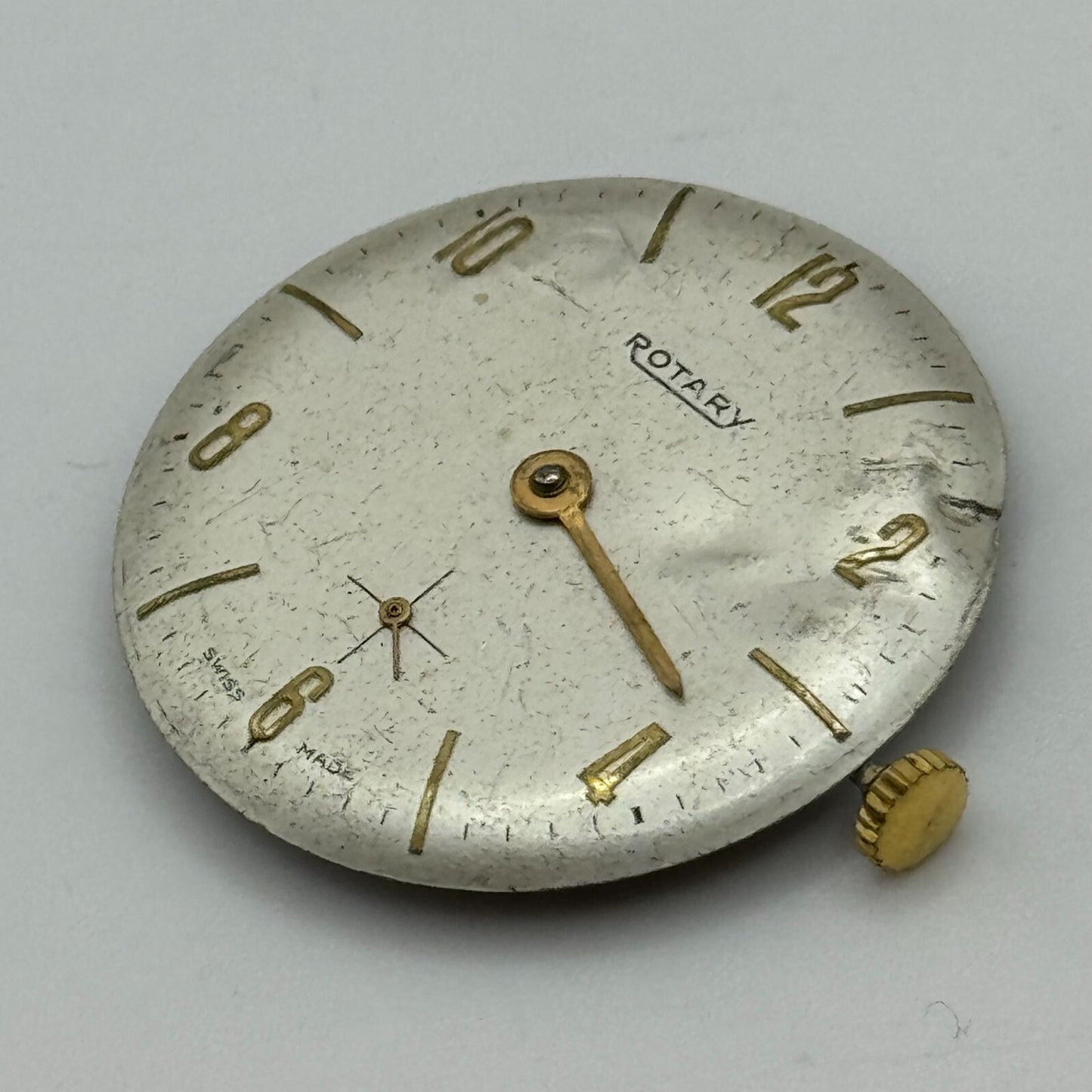 23.5mm Rotary Mens Peseux 320 Manual Wind 15 Jewels Watch Movement PARTS REPAIR