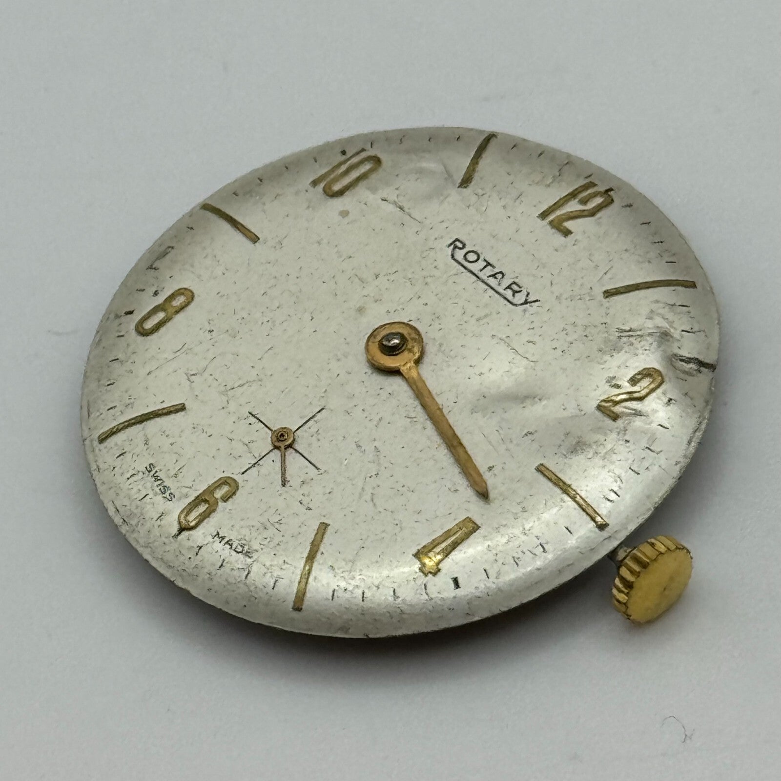 23.5mm Rotary Mens Peseux 320 Manual Wind 15 Jewels Watch Movement PARTS REPAIR