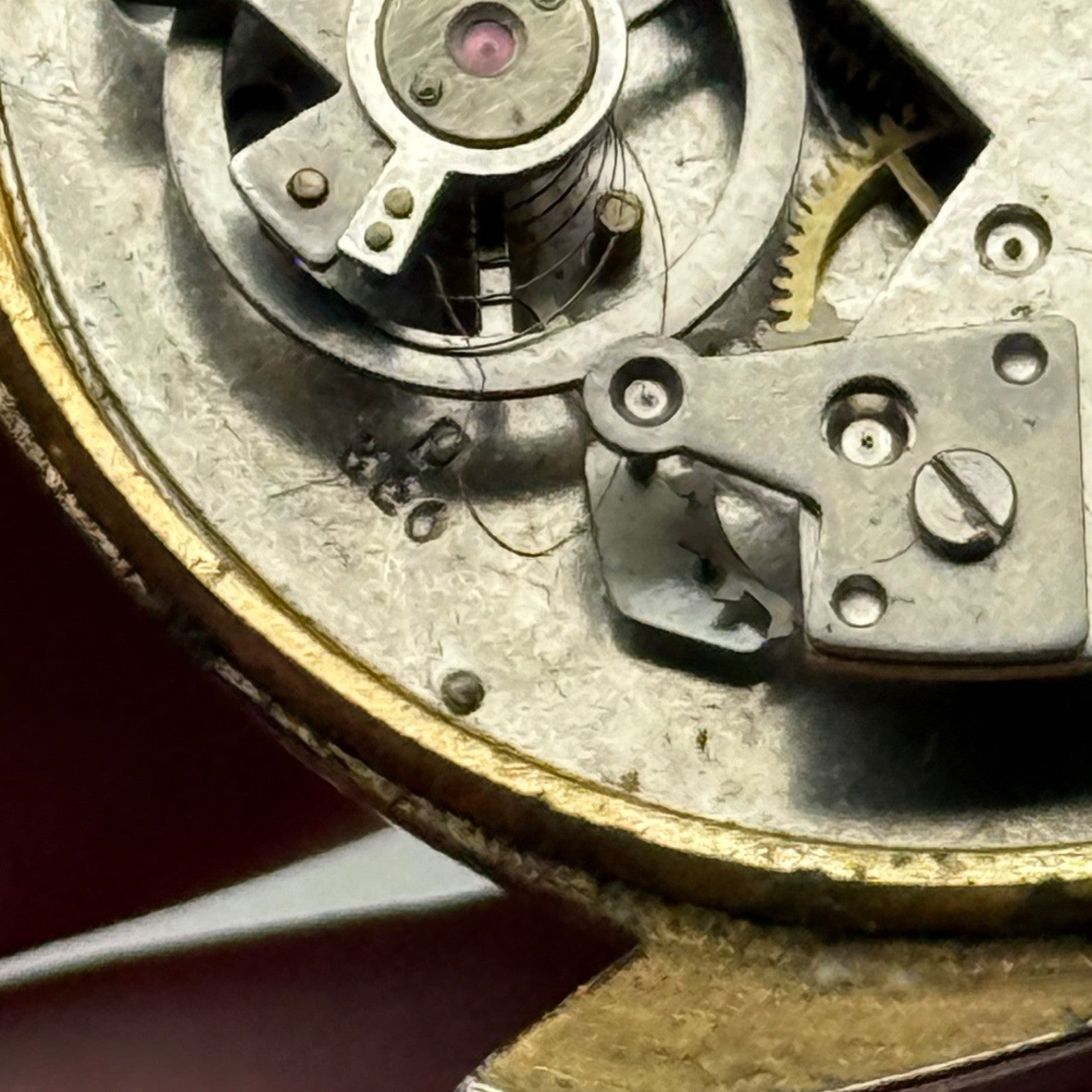 34mm Vintage Men's Swissam Desa 320 Blue Dial Manual Wind Watch PARTS / REPAIR