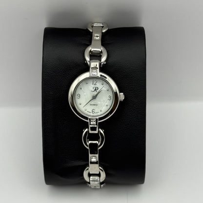 R Ladies Quartz Watch Silver Tone Bracelet Working 22mm New Battery