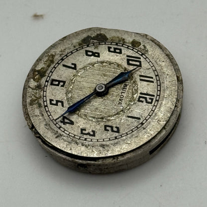 23.7mm Vintage Bulova 10A Manual Wind Swiss Watch Movement PARTS REPAIR SPARES