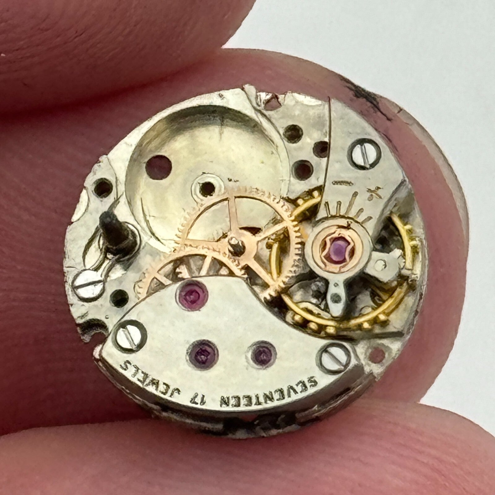 13.5mm Ladies Piaget 6N Backwind 17 Jewels Vintage Watch Movement PARTS SPARES
