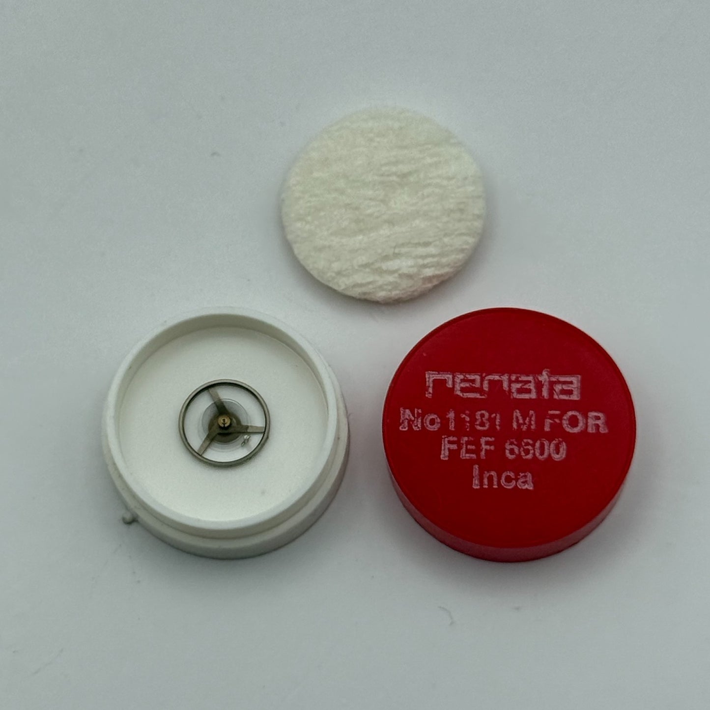 FEF 6600 Inca Balance Wheel Complete And Spring 1181 M Watch Movement Parts NOS