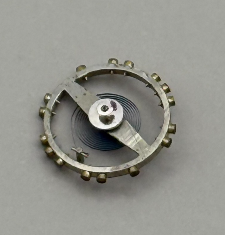AS 1051 Balance Wheel Complete And Spring 5¼’’’  34 M Watch Movement Parts NOS