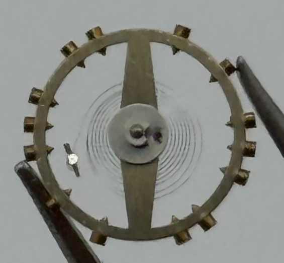 AS 1051 Balance Wheel Complete And Spring 5 1/4''' 34 M Watch Movement Parts NOS