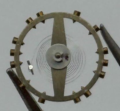 AS 1051 Balance Wheel Complete And Spring 5 1/4''' 34 M Watch Movement Parts NOS