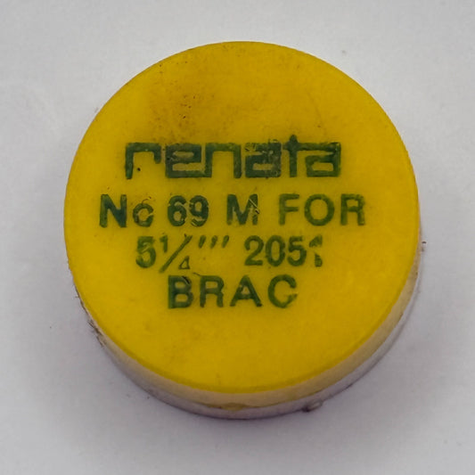 BRAC 2051 Balance Complete 5 1/4''' Renata 69 M Watch Movement Parts DAMAGED