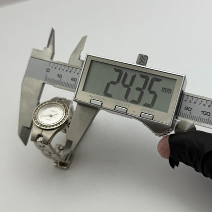 22mm Working Ladies Next M77459 Silver Tone Jewelled Quartz Watch 6 Inches