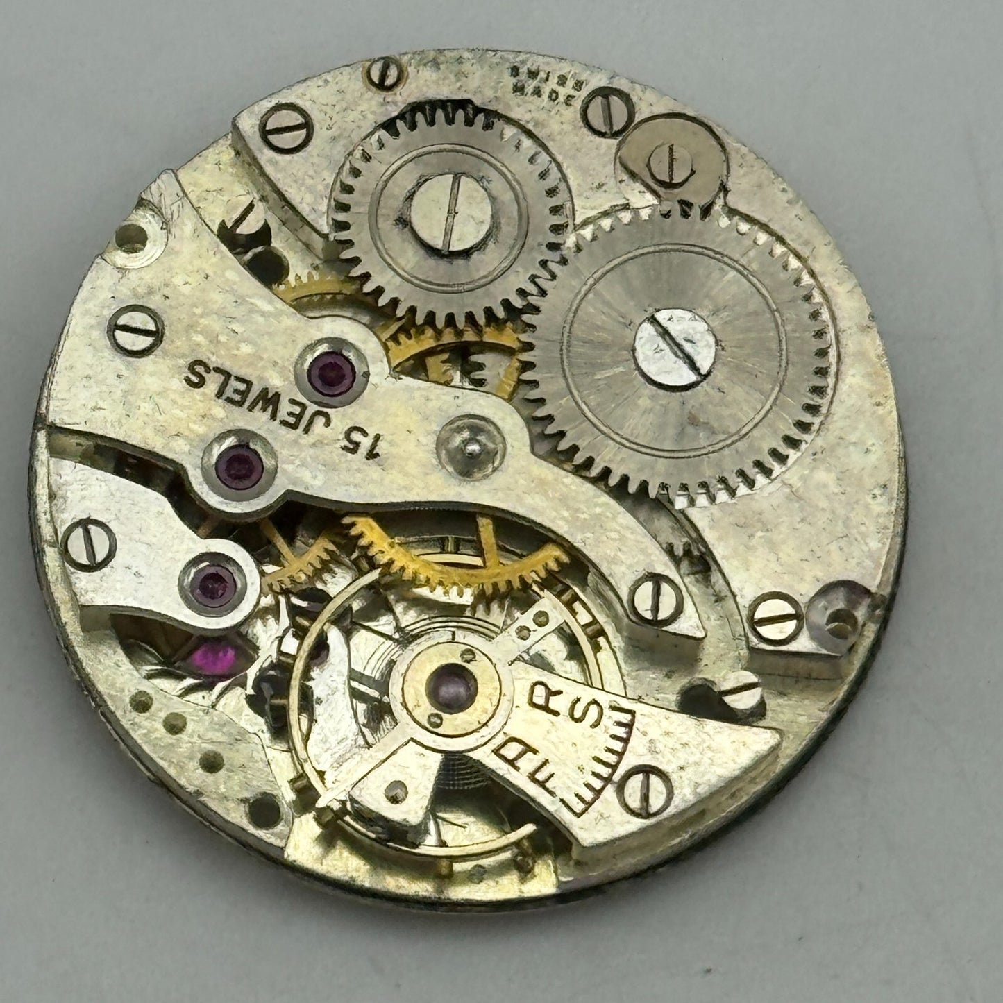 27mm Envoy AS 554 A Schild Men's 15 Jewels Manual Wind Watch Movement PARTS