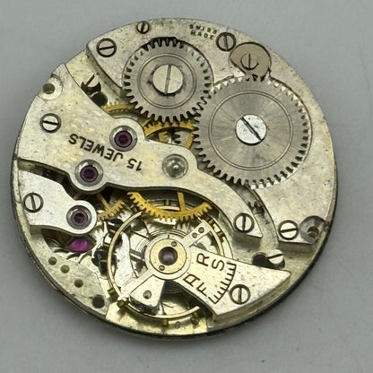 27mm Envoy AS 554 A Schild Men's 15 Jewels Manual Wind Watch Movement PARTS